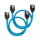 Kabel komputerowy CORSAIR Premium 30cm sleeved 2szt Niebieskie CC-8900251